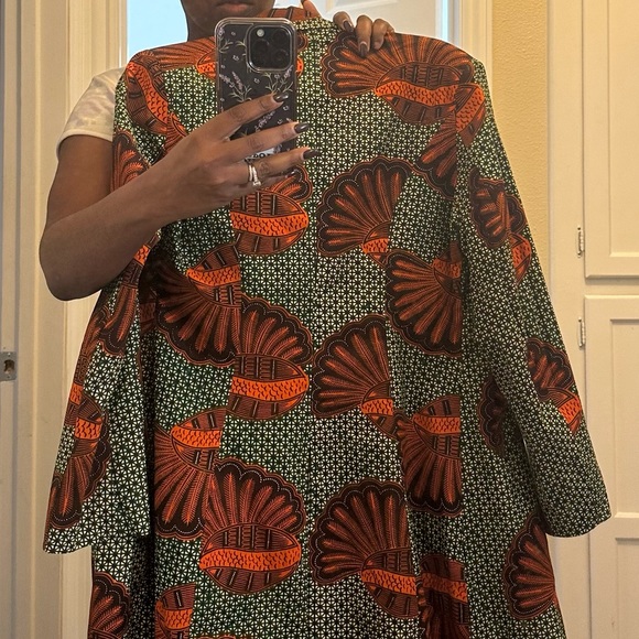ANKARA AFRICAN PRINT PEACOAT - colorful addition to your wardrobe 🧥 - Picture 5 of 5